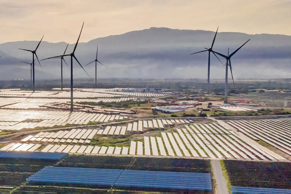 Solar panels and wind turbines. While US renewables have ramped over the past four years, they have primarily replaced coal-fired power generation rather than increased supply, according to ASCE