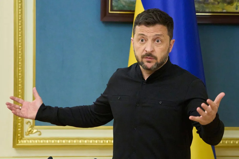Ukrainian President Volodymyr Zelensky.