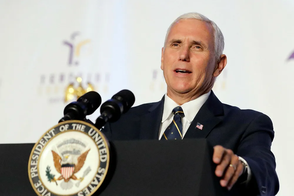 USAs visepresident Mike Pence. Foto: Darron Cummings