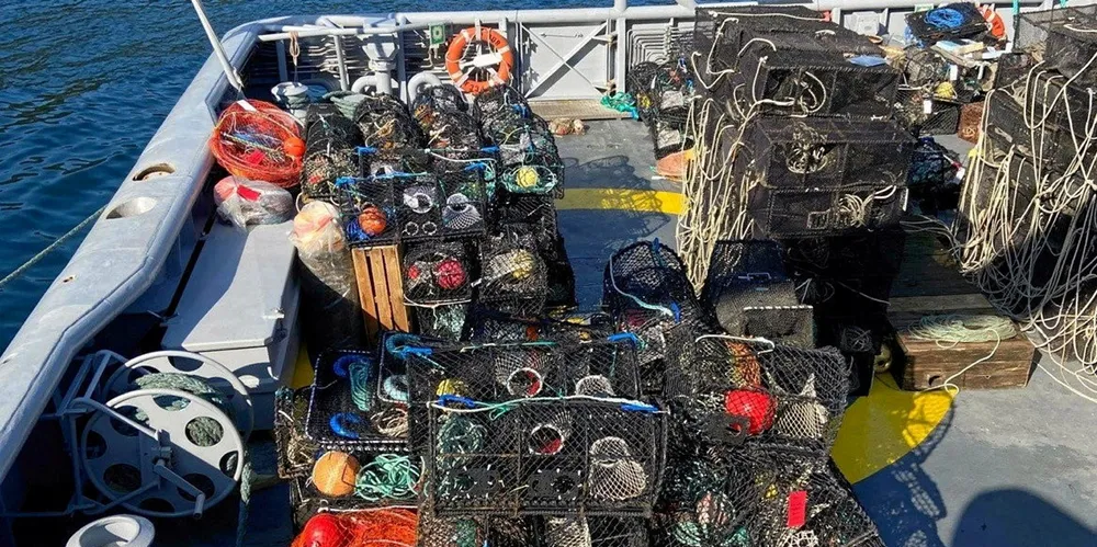 Eit stor antal beslaglagte reiskaper var teken på land i den samordna aksjonen på Vestlandet.