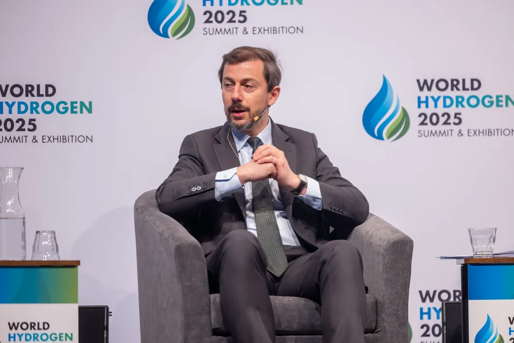 Maciej Ciszewski, head of diversification strategy and joint purchasing at the European Commission’s directorate-general for energy, speaking on a panel during the World Hydrogen Summit in Rotterdam