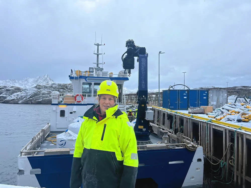 Katharina Mosseng er produksjons- og salssjef i familiebedrifta Lofoten sjøprodukter.