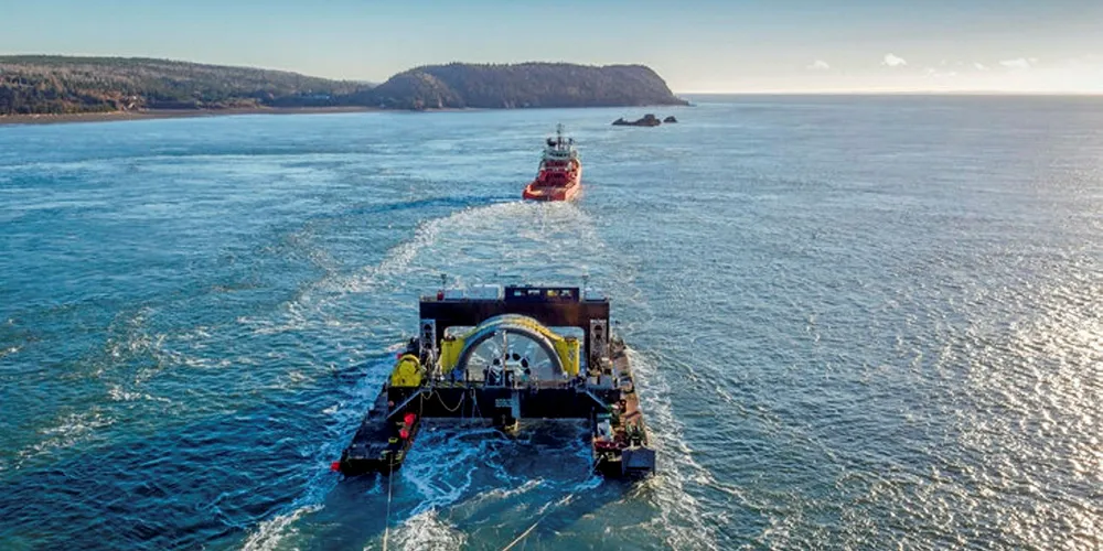 Hydrolienne Bay of Fundy: DCNS