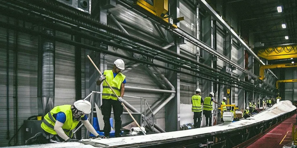 The new Siemens Gamesa blade plant in Morocco. The company will shift the balance of production to serve growth markets in Africa and Asia