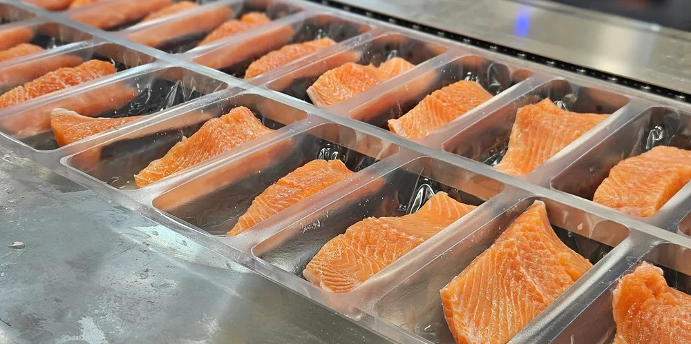 Porsjonpakker av laks hos 1814 Salmon på Eidsvoll.