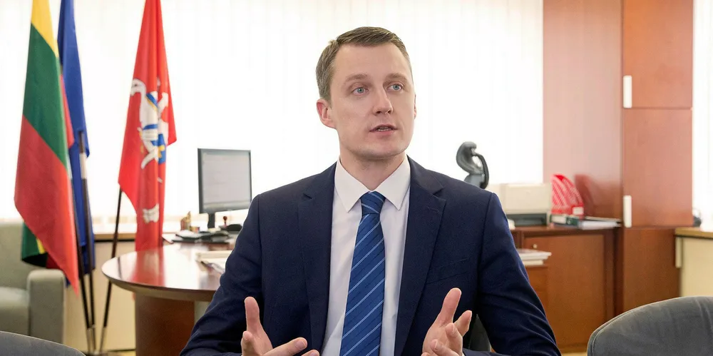 Lithuanian energy minister Žygimantas Vaičiūnas.