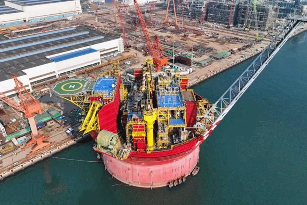 Penguins FPSO: at the quayside at COOEC’s yard.