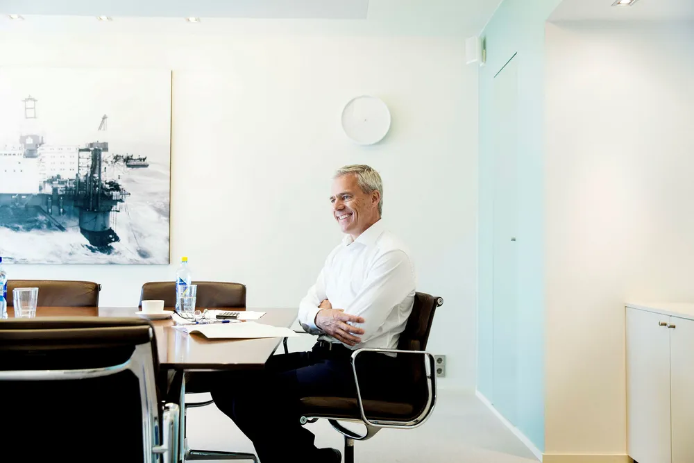 Dag Rasmussen er godt fornøyd med doblingen av overskuddet for Rasmussengruppen i fjor. – Vi får nyte det så lenge det varer, sier han. Foto: Sondre Transeth
