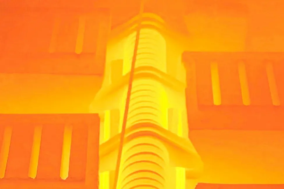 The Rondo system uses electric heating elements, like those in a toaster or oven, to heat thousands of tons of brick up to temperatures of 1,500°C.