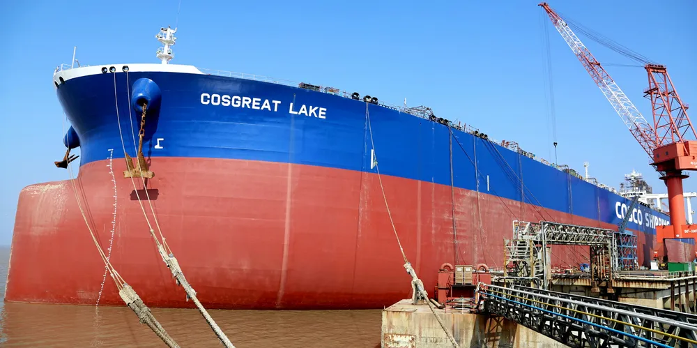 Cosco Energy has sold the 298,800-dwt Cosgreat Lake (built 2002) to Middle Eastern interests.
