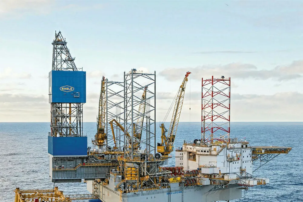 Worker missing: from Noble Lloyd Noble off UK