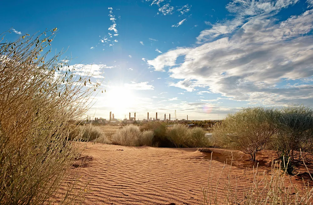 Site of the trial: Santos' Moomba gas plant in South Australia