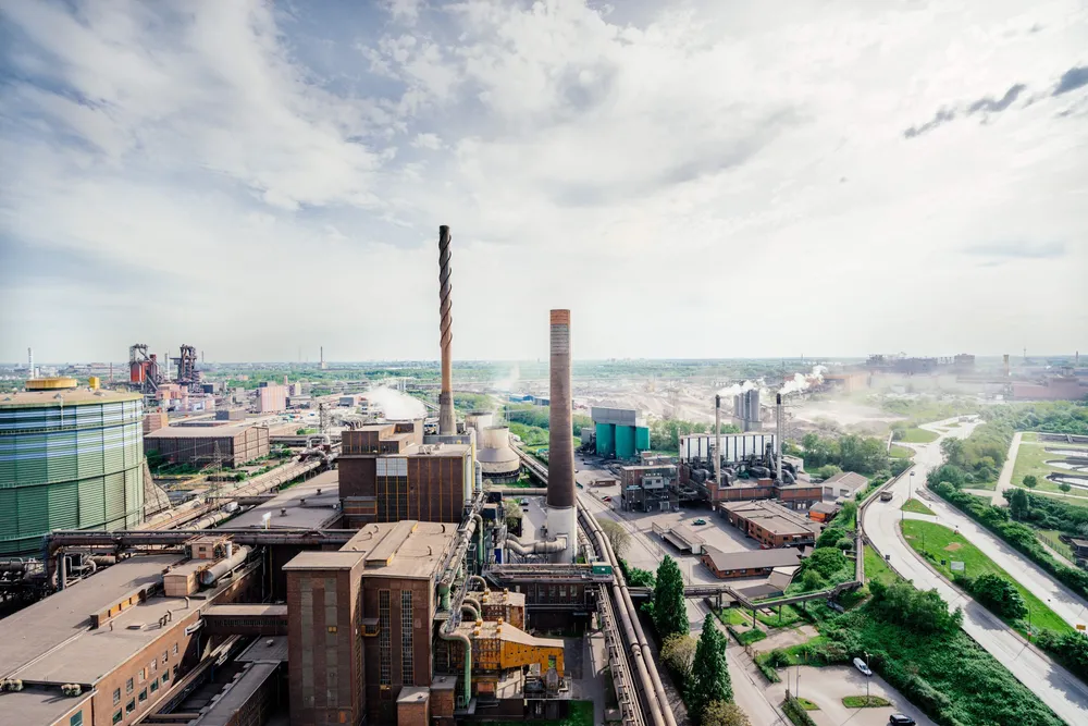 The Duisburg steelworks
