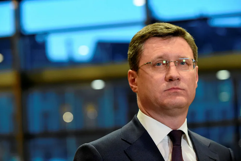 Hopeful: Russian Minister of Energy Aleander Novak