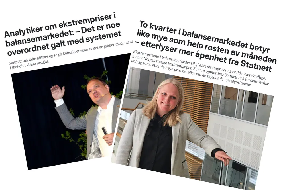 – Statnett tar balanseansvarliges bekymring på alvor