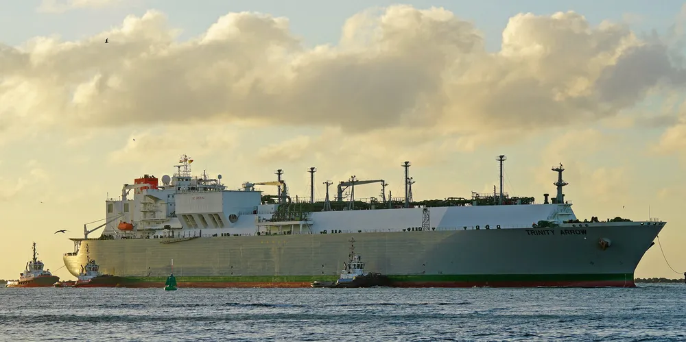 The 154,982-cbm Trinity Arrow (built 2008) appears to be heading for a new life in expansionist-minded Jovo's trading fleet.