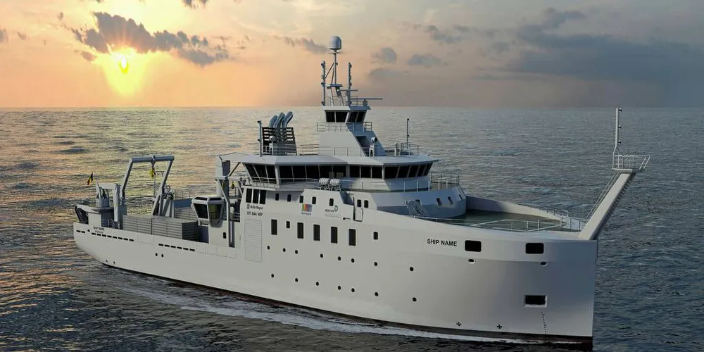 Det nye forskningsfartøyetvil bli levert mot slutten av 2020.Foto: Rolls-Royce Marine AS