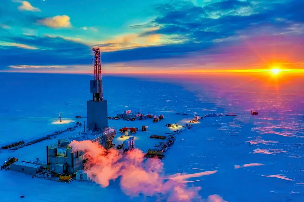Drilling operations at Pantheon Resources' Ahpun oil discovery in Alaska.