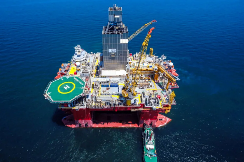 The drilling rig Deepsea Yantai.