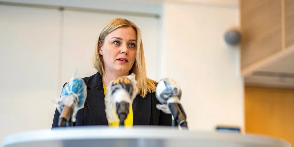 Norway's oil and energy minister Tina Bru