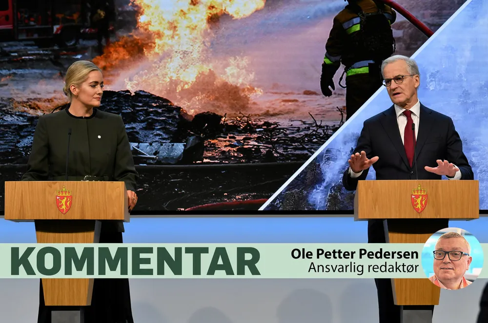 . Justisminister Emilie Enger Mehl Statsminister Jonas Gahr Støre og la fredag fram stortingsmeldingen om totalberedskap.