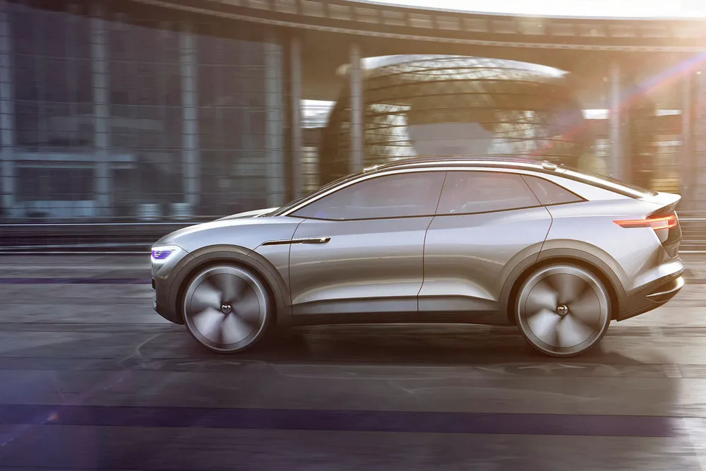 Volkswagen I.D. Crozz debuterte i Shanghai og viser en mulig elektrisk suv fra Volkswagen. Foto: Volkswagen