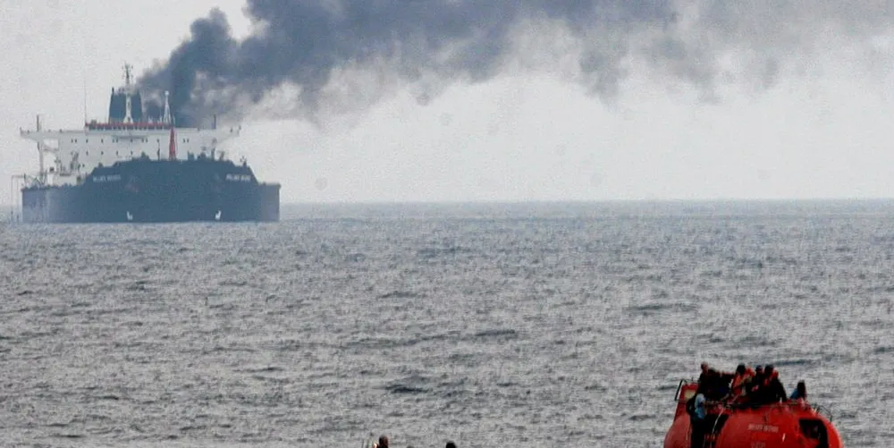 The 150,000-dwt Brillante Virtuoso (built 1992) was destroyed by a fire in the Gulf of Aden.