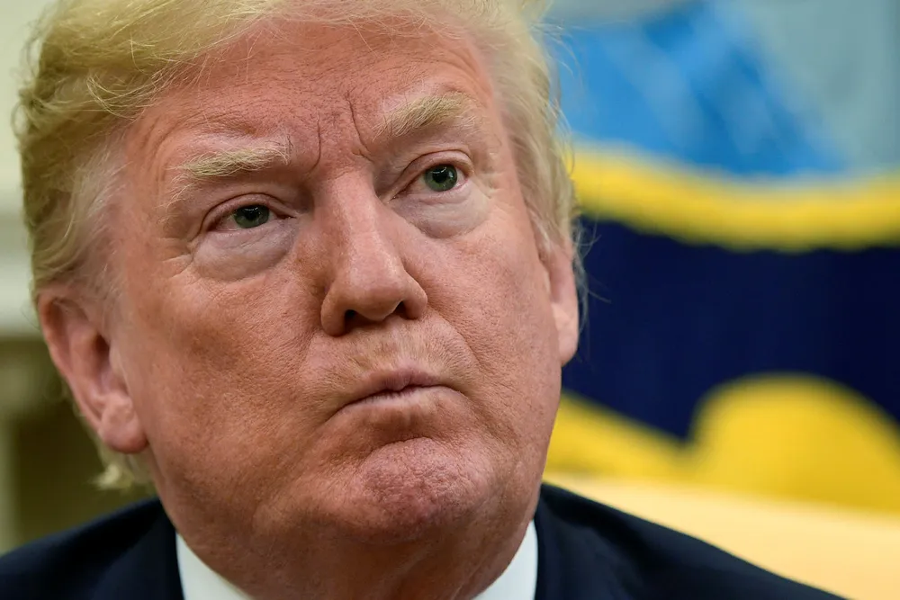 USAs president Donald Trump ventes å forlate G7-toppmøtet i Quebec før det er ferdig. Foto: Susan Walsh/AP Photo