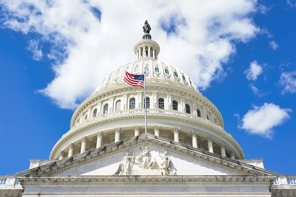 The US Capitol building in Washington DC, which houses the US Senate.