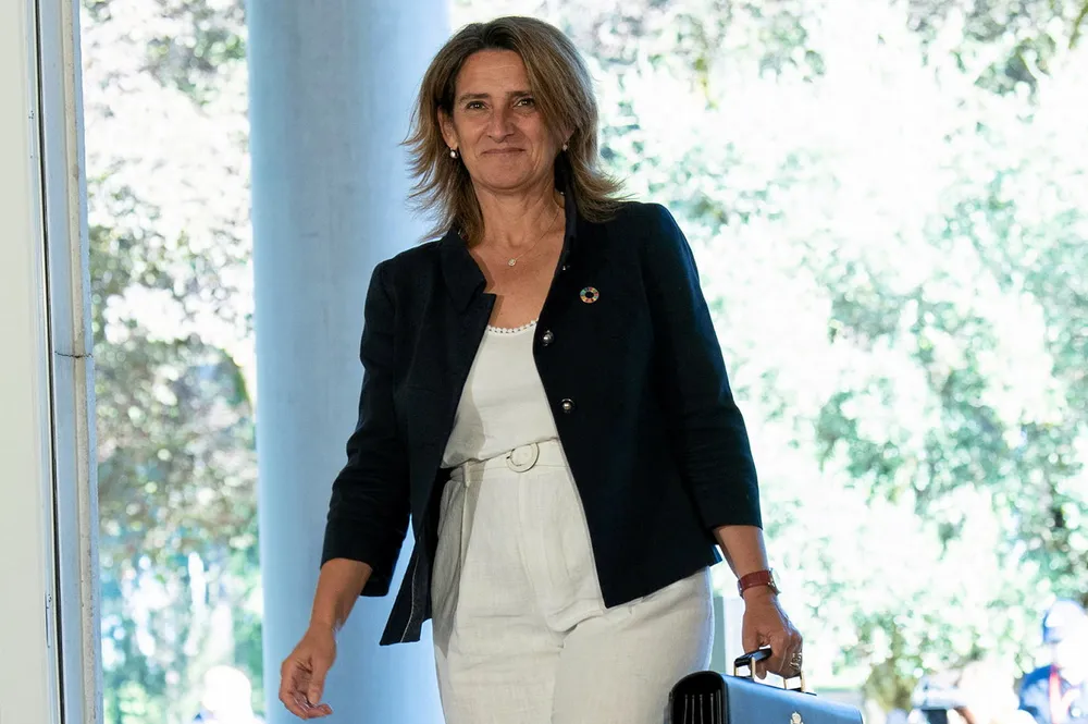 Spanish environment minister Teresa Ribera Rodríguez.