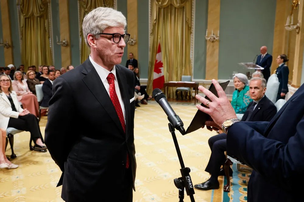 Tim Hodgson swears in as Canada's Minister of Energy & Natural Resources this week.