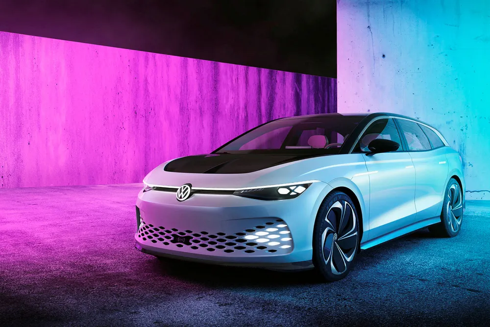 Volkswagen ID Space Vizzion viser hvordan Volkswagens første elektrisk stasjonsvogn blir seende ut.