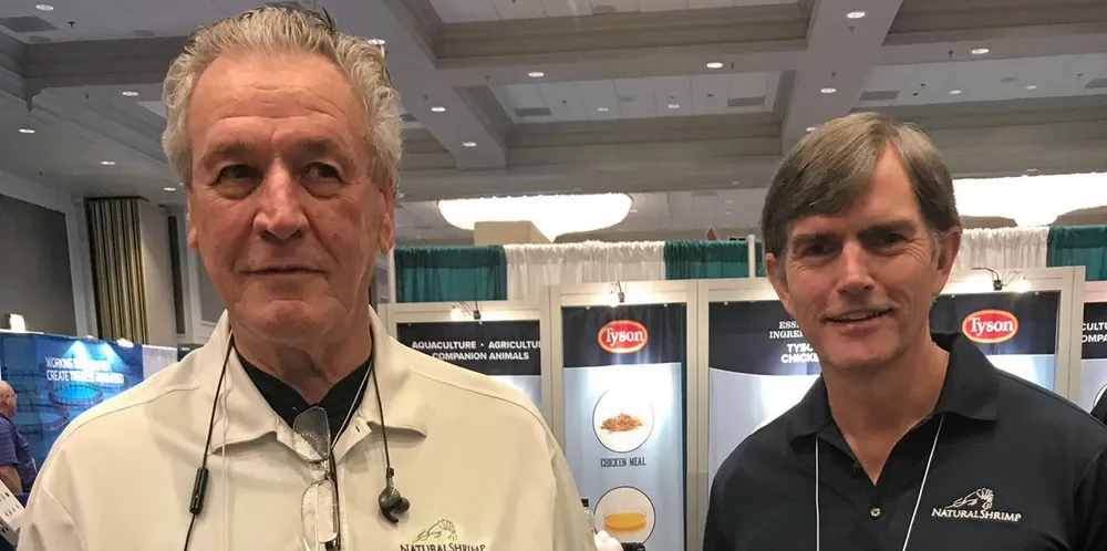 Team NaturalShrimp at AquaCulture 2019, Gerald Easterling – Co-Founder and President & Thomas Untermeyer – Co-Founder and Chief Technology Officer.