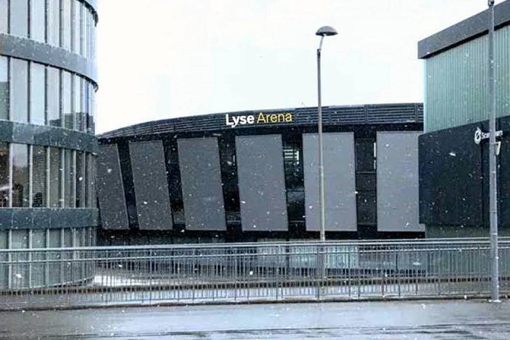 Vikings hjemmebane heter nå Lyse Arena. Slik ser Lyse for seg at det nye navnet kan vises.