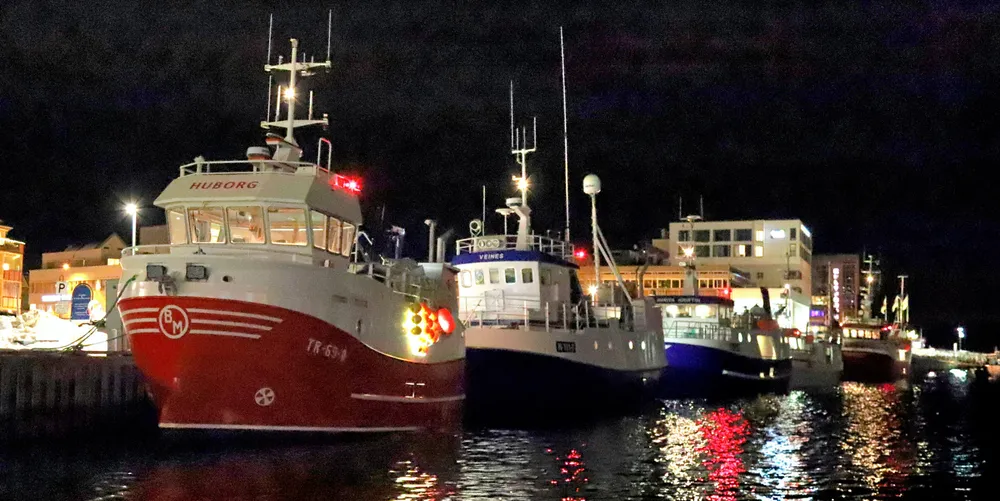 En del av seigarnflåten i Vågsfjord-området har benyttet Harstad som base den siste tida.