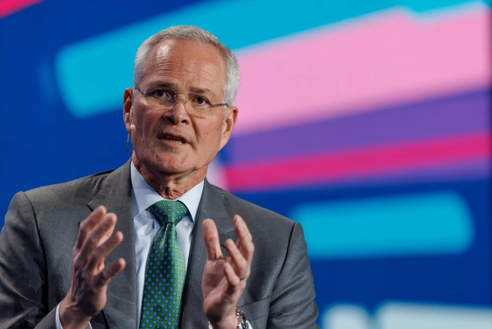 ExxonMobil chief executive Darren Woods.