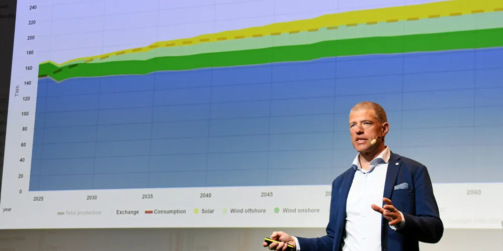 Andreas Myhre vil jobbe med fag også etter at han overtar sjefsjobben i Konsesjonskraft etter sommeren. Her på Entelioskonferansen i april i år.