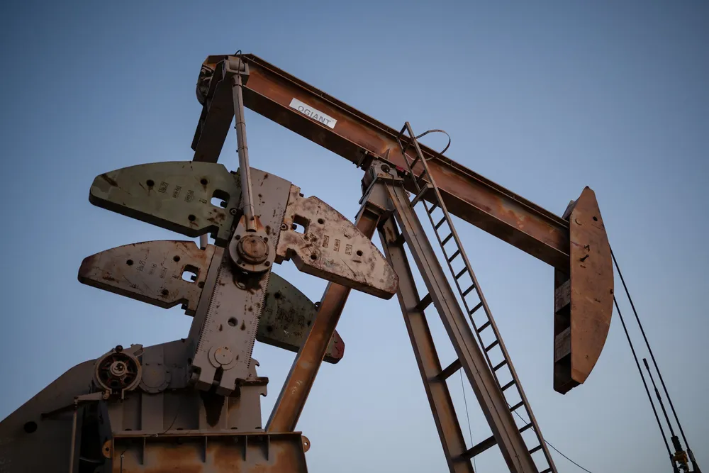 A pump jack operates outside of Midland, Texas, US on 11 June 2025.
