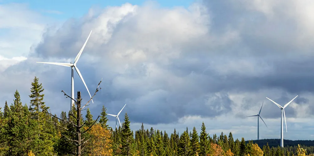 The Bjorkhojden wind farm in Sweden, built around SGRE turbines