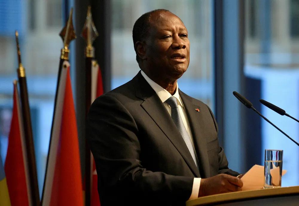 Production low: Ivory Coast's President Alassane Ouattara