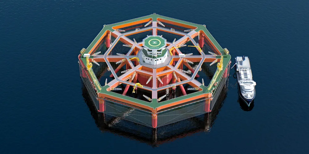 Smart Fish Farm fra Salmar er et av anleggene som kan havne til havs.