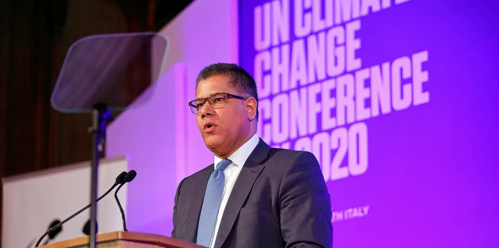 Britain's Energy Secretary and Minister for COP26 Alok Sharma.