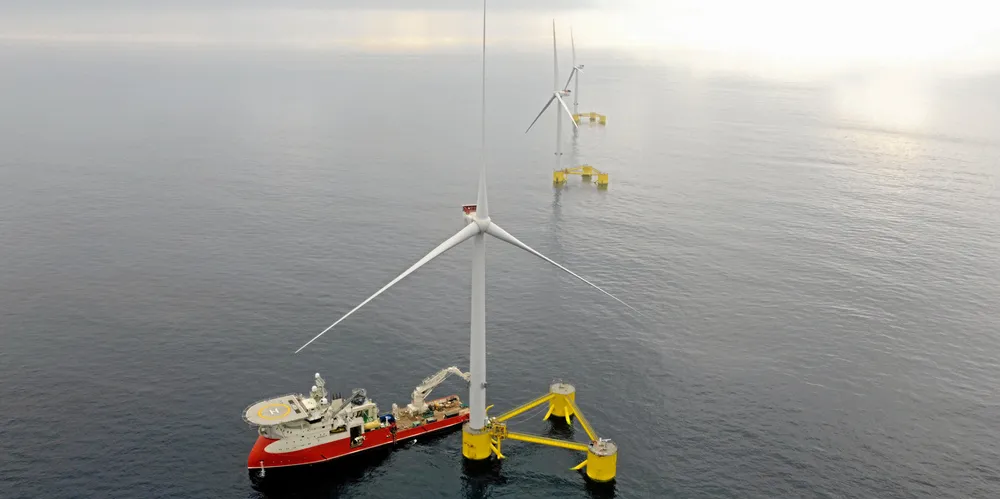 The WindFloat Atlantic array off Portugal