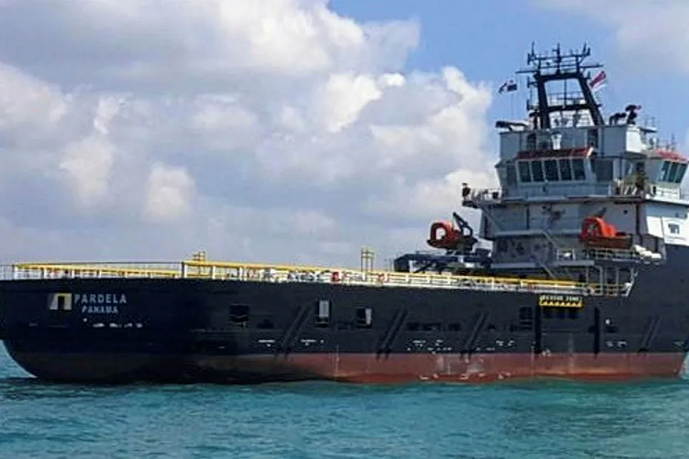 New tender: the Brazilian-flagged PSV Pardela