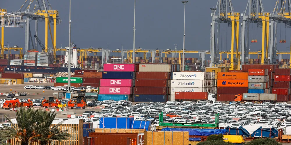 Ashdod port in Israel on 23 October.