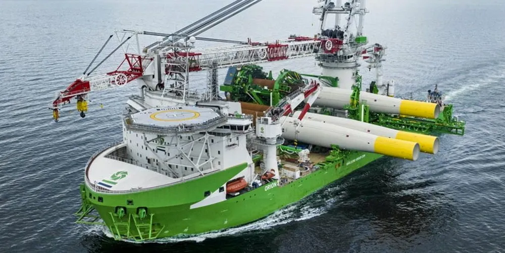 Wind turbine installation vessel Orion.
