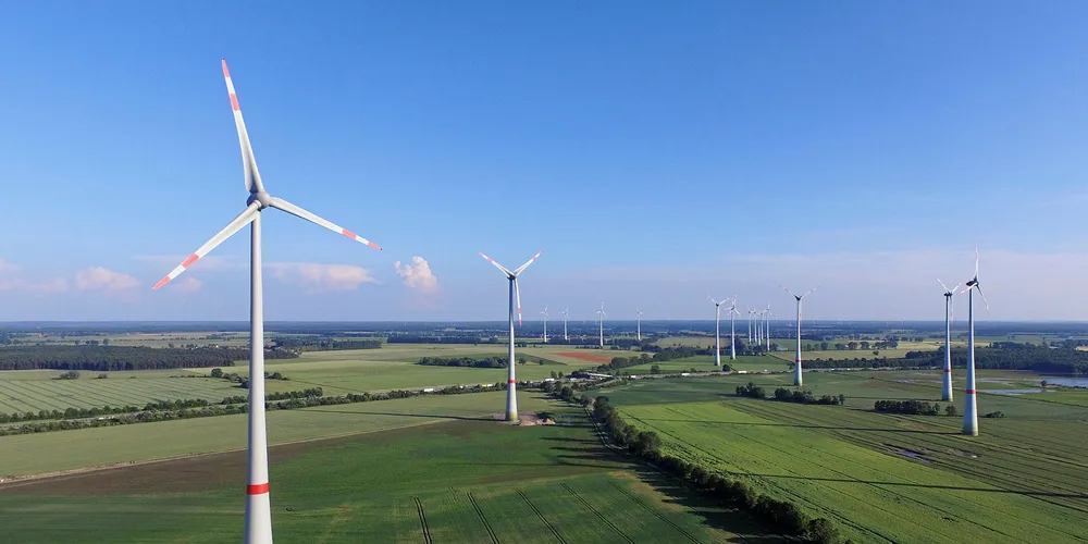 Turbines near Brueck, Germany.