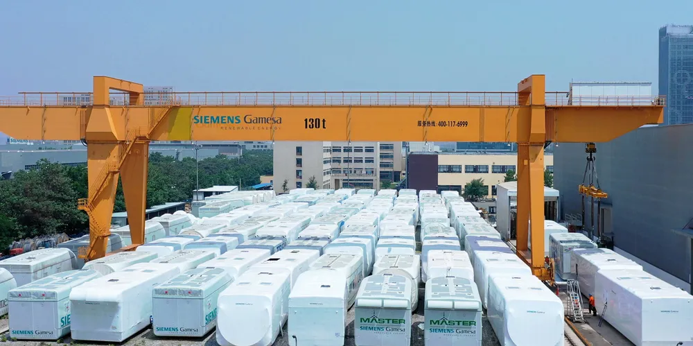Siemens Gamesa's onshore wind manufacturing hub in Tianjin, China