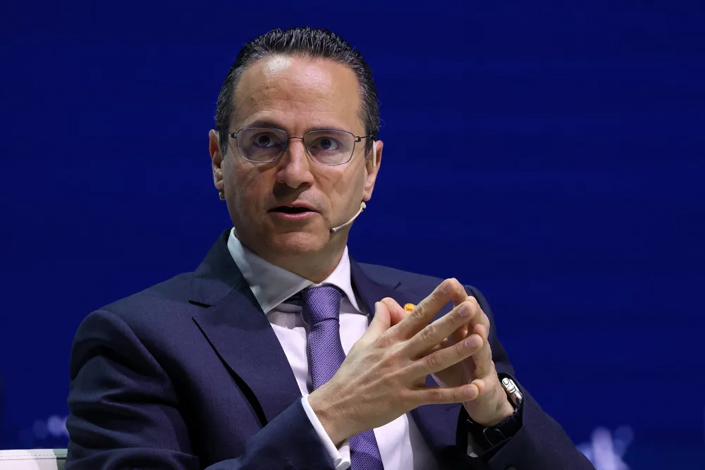Shell chief executive Wael Sawan speaks at Energy 2025 on Tuesday.