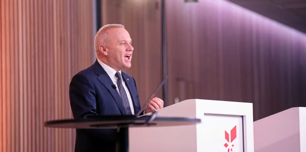 Equinor CEO Anders Opedal at the company's 2022 capital markets day.